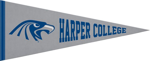 Harper College 12X30 Full Color Pennant