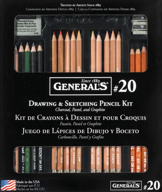 DRAWING/SKETCHING kit #20  21 PIECE