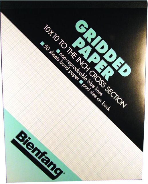 CROSS SECTION PAD 4X4 8.5X11 50 SHEETS
