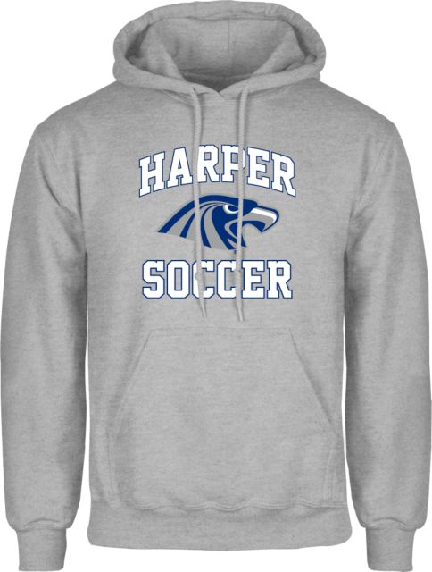 Harper College Fleece Hoodie Soccer - ONLINE ONLY