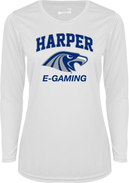 Harper College Ladies Syntrel Performance Longsleeve Shirt Gaming - ONLINE ONLY