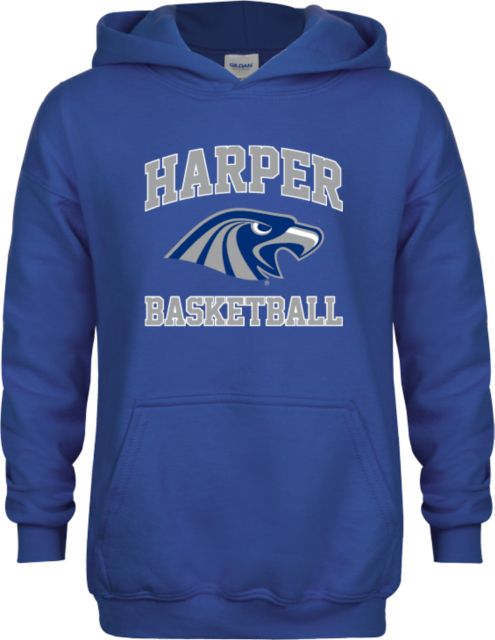 Harper College Youth Fleece Hoodie Basketball - ONLINE ONLY